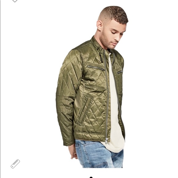 guess men's quilted jacket